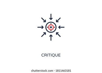 Critique Icon In Vector. Logotype