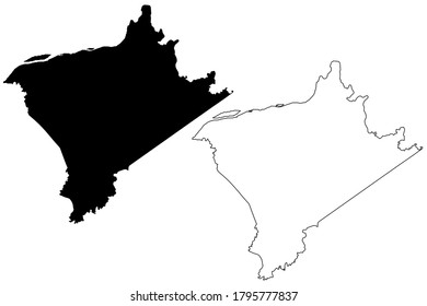 Crittenden County, Kentucky (U.S. county, United States of America, USA, U.S., US) map vector illustration, scribble sketch Crittenden map