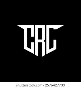 CRL letter logo design with white background in illustrator, vector logo modern alphabet font overlap style, calligraphy designs for logo, Poster, Invitation, etc.