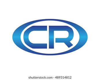 CR-letter abbreviations blue oval logo