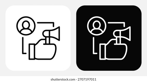 CRM API Dual Monochrome Icon Set