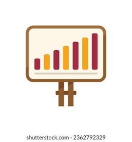 Crm banner icon flat vector. Platform system. Consumer custom isolated