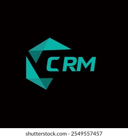 Logotipo da carta minimalista criativa do CRM. Design de logotipo de letra alfabética de iniciais de vetor exclusivo do CRM 
