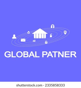 CRM. Customer network relationship management concept, Businessman hold of global structure customer network technology, Data exchanges development. customer service, Banking, Business strategy.vector