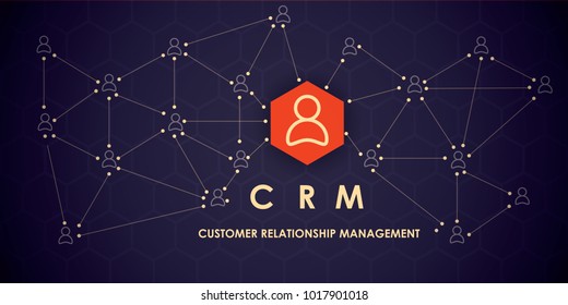 CRM : Customer relationship management. Flat icons of accounting system, clients, support, deal