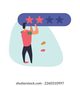 Gestión de relaciones con clientes CRM Composición plana con clientes conceptuales Iconos de compromiso gadgets y ilustración de vectores de personas