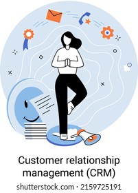 CRM. Customer Relationship Management. Software for organizations, automatisation of customer interaction strategies, optimize marketing and improve customer service by storing customer information