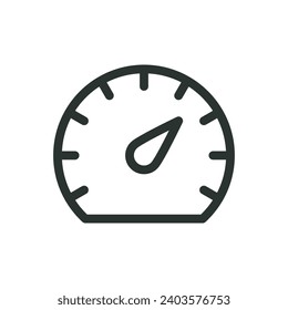 CRM dashboard isolated icon, performance vector icon with editable stroke