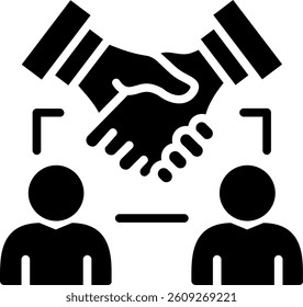 CRM Glyph Icon Vector Design
