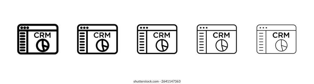 CRM icon concept. graphic design, logo, Web, UI.
