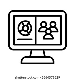 Crm Icon Element for Design
