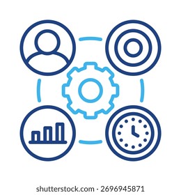 Elemento De Icono De Crm Para Diseño