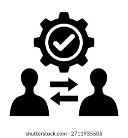 Ilustração De Vetor De Design De Glifos De Ícones Do Crm
