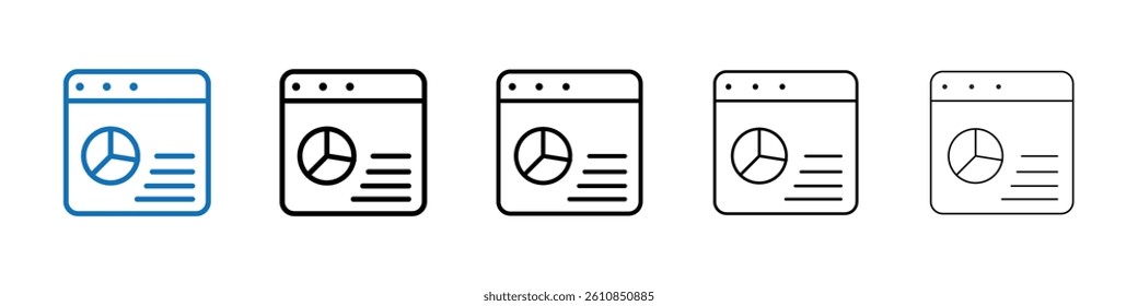 crm icon Outline vector logo for web ui