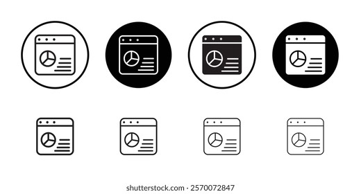 crm icon Outline vector for web ui