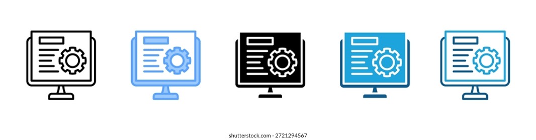 Conjunto de iconos Crm colección de estilos múltiples