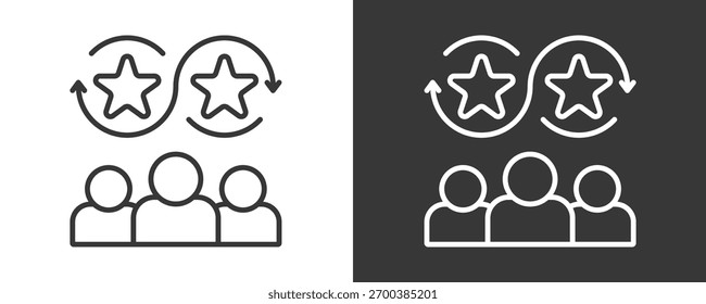 Crm Icon Set Vector Collection Isolated In Black And White