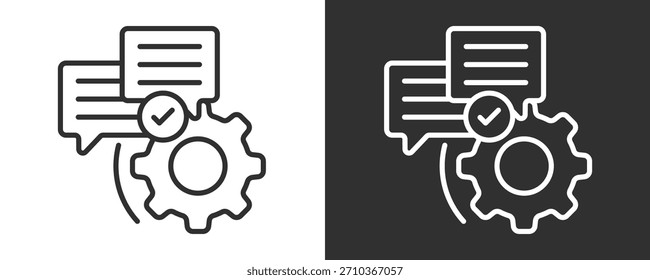 Conjunto De Iconos De Crm Colección De Vector Aislado En Blanco Y Negro