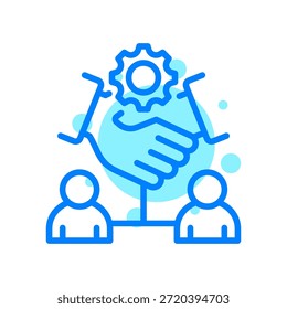 Crm Icon In Shape Vector Illustration