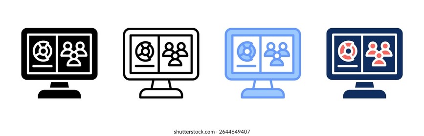 Crm icon sheet multiple style collection