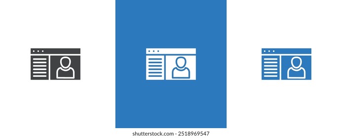 crm icon thin line illustration