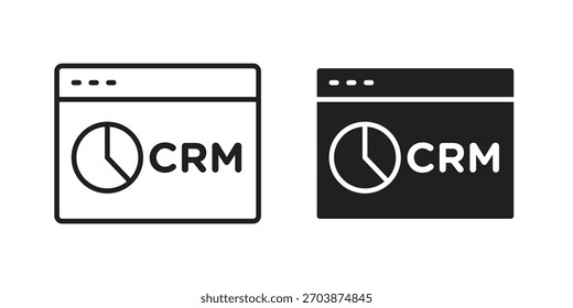 CRM-Symbol für Webdesign, mobile Apps