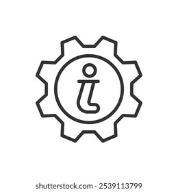 CRM-Informationssystem-Symbol im Linienentwurf. Informationen, Kundenmanagement, Daten, Analysen, Software auf weißem Hintergrund Vektor. CRM-Informationssystem editierbarer Strich Symbol