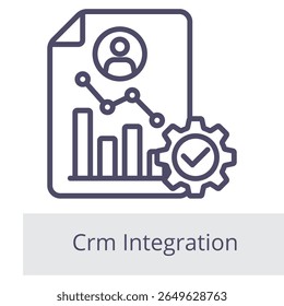 Crm Integration Element For Design Graphic