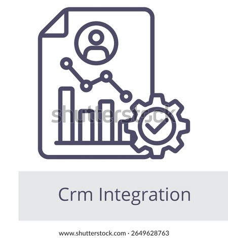 Crm Integration Element For Design Graphic
