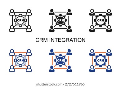 Vektorgrafik des CRM-Integrationssymbols