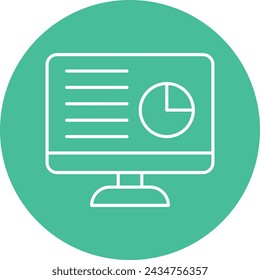 Diseño De Iconos De Círculo De Línea Crm Para Uso Personal Y Comercial.