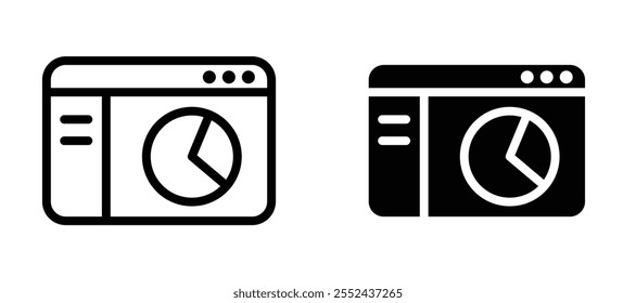 CRM liner icon vector set.