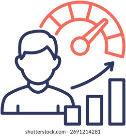 Icono de Vector simple y claro que ilustra una idea o función esencial