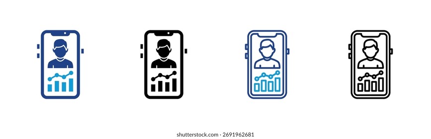 CRM Mobile App Consistent and versatile vector icons illustrating essential concepts in various styles
