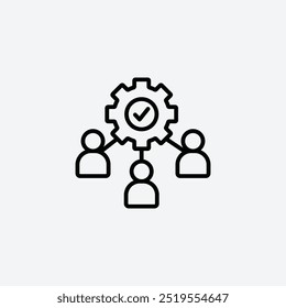 CRMline vector icon. EPS 10