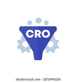 CRO icon, Conversion rate optimization vector art