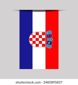 Croatia Banner Flag Vector Illustration