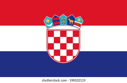 Croatia design, vector illustration