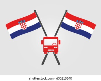 Croatia Emblem Bus