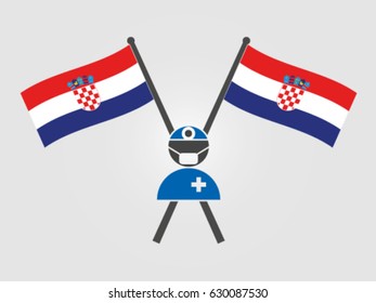 Croatia Emblem Doctor Surgery