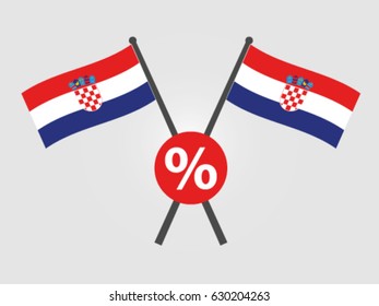 Croatia Emblem Percentage