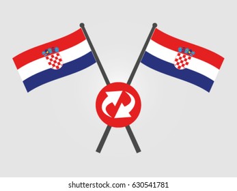 Croatia Emblem Synchronize Data