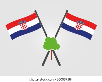 Croatia Emblem Tree Jungle
