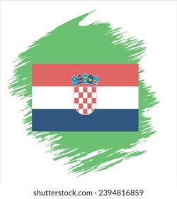 Ilustración de vector abstracto de la bandera de Croacia