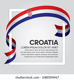 Croatia flag background