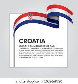 Croatia flag background