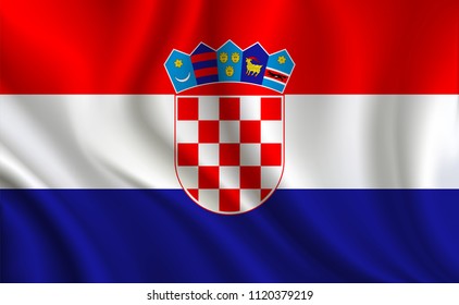 Croatia Flag background