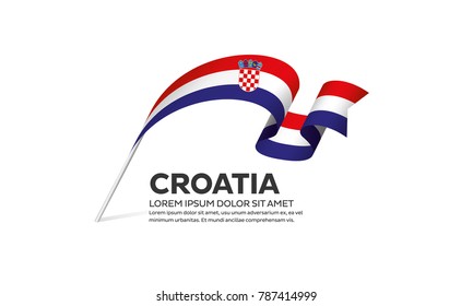 Croatia flag background