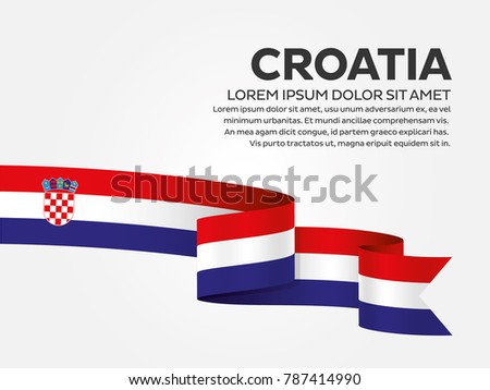 Croatia flag background