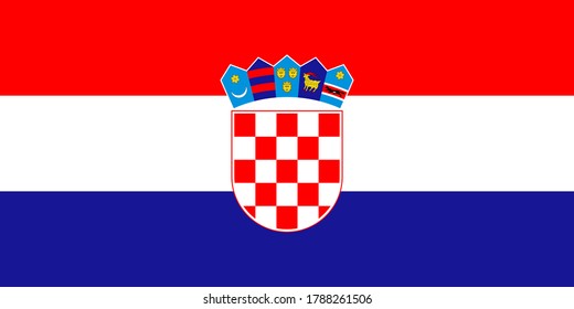 Croatia Flag Image Vector. EPS.file.